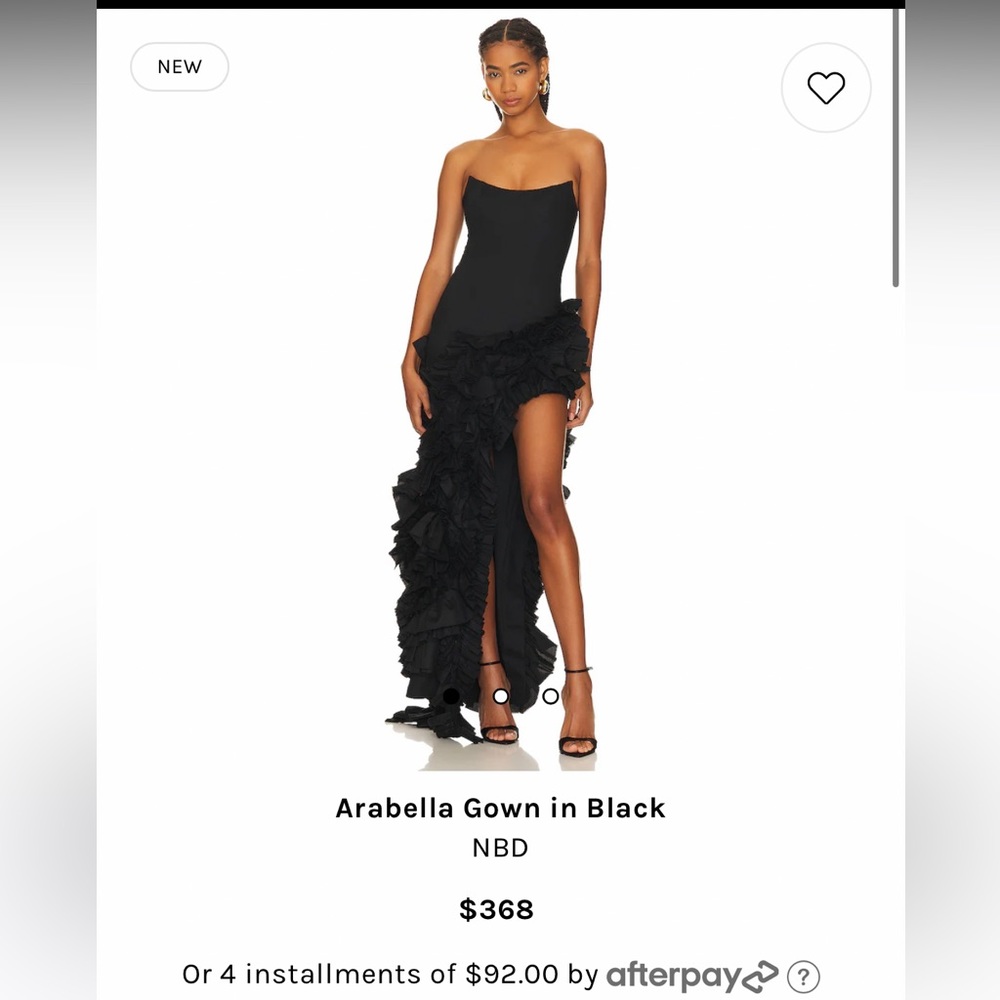 Arabella Gown in black - NBD